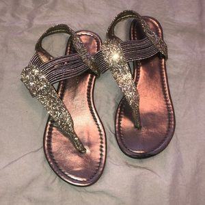 Silver sandals